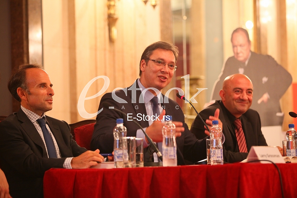 Serbian Prime Minister Aleksandar Vucic on the promotion of the book 