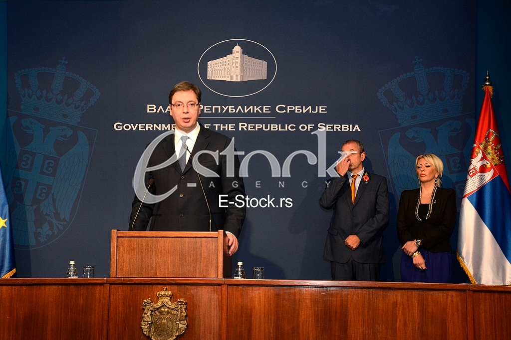 Serbian government, press conference