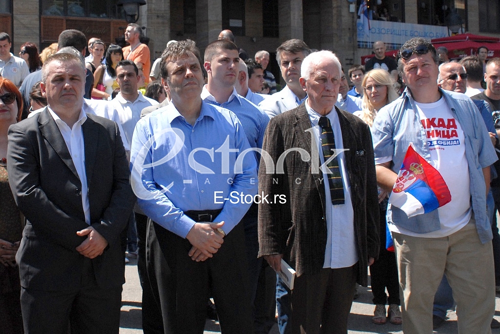 Protest gathering of Serbs 