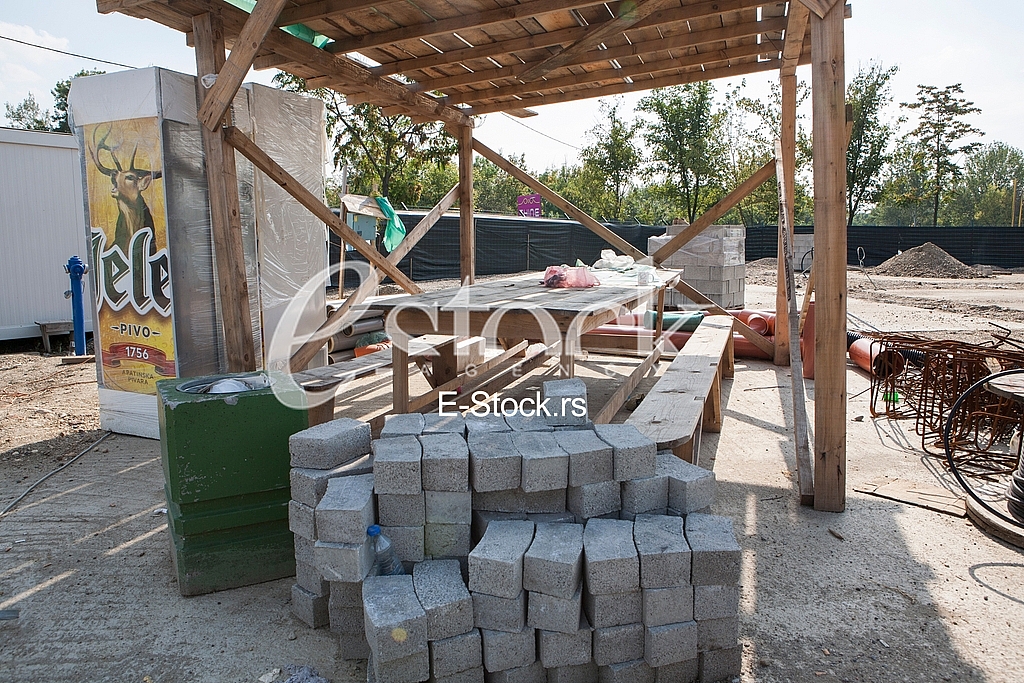 Aqua park construction site, Ada Ciganlija