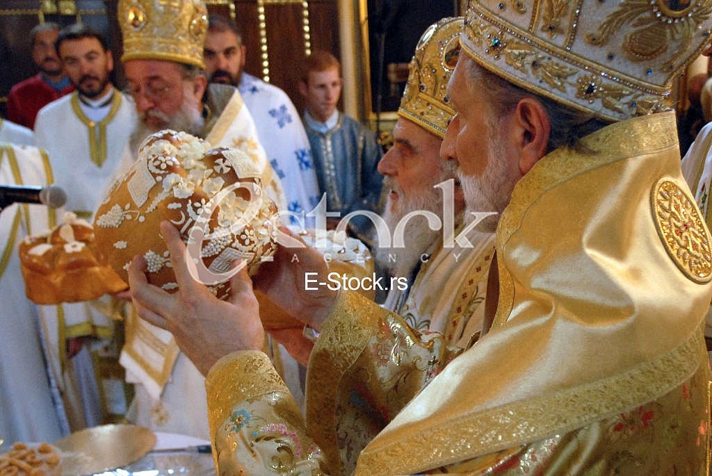 Serbian patriarch Irinej.