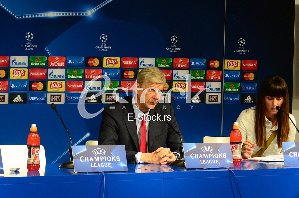 Press conference after the match of UCL