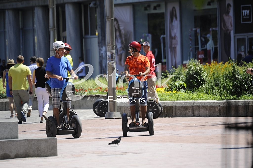 Summer heat on Belgrade streets