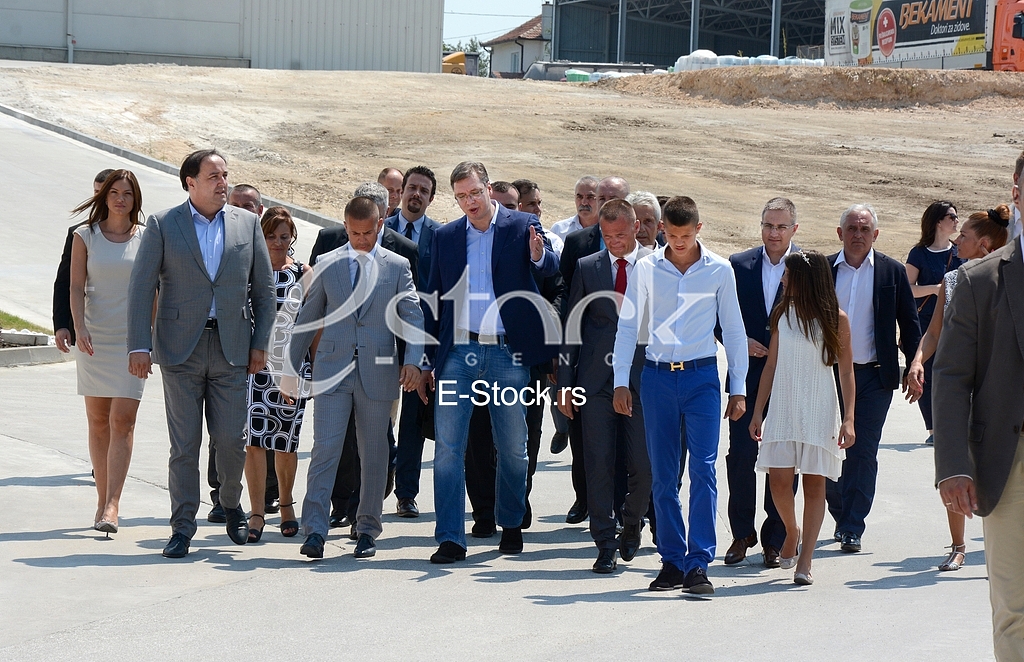 Bekament production of styrofoam opened by Prime Minister Aleksandar Vucic