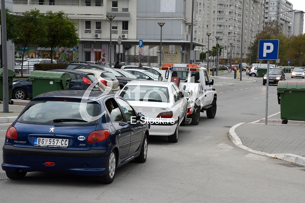  reports of an explosive device in the parking of Air Serbia, apartment block Belville Belgrade