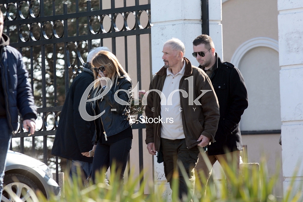 Funeral of Milka Skoric, mother of popular singer, Mira Skoric.