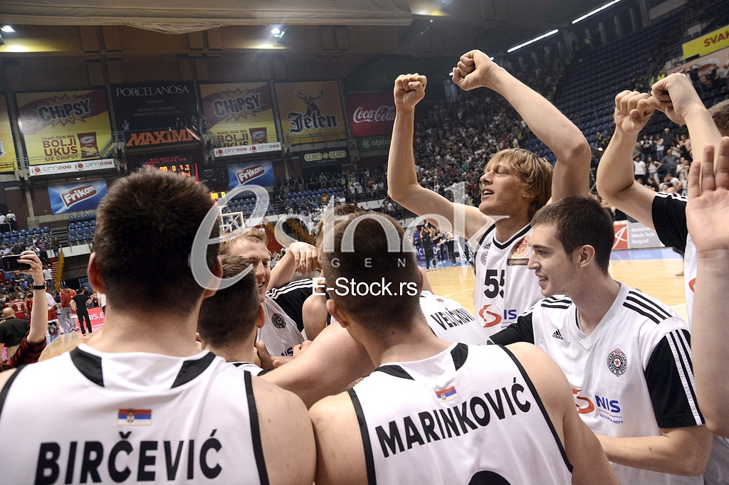  Partizan-Red Star, basketball derby game.