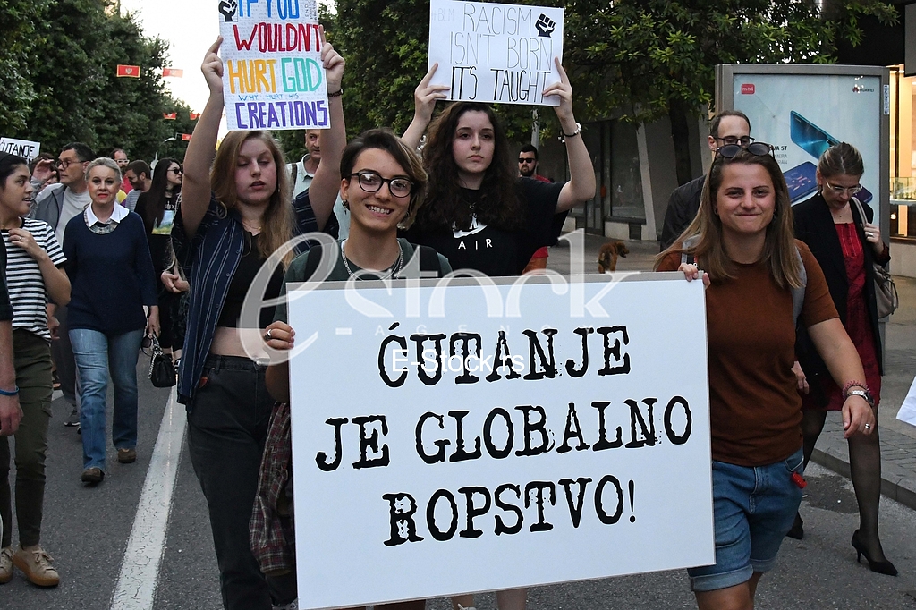 Podgorica protest Ne mogu da disem