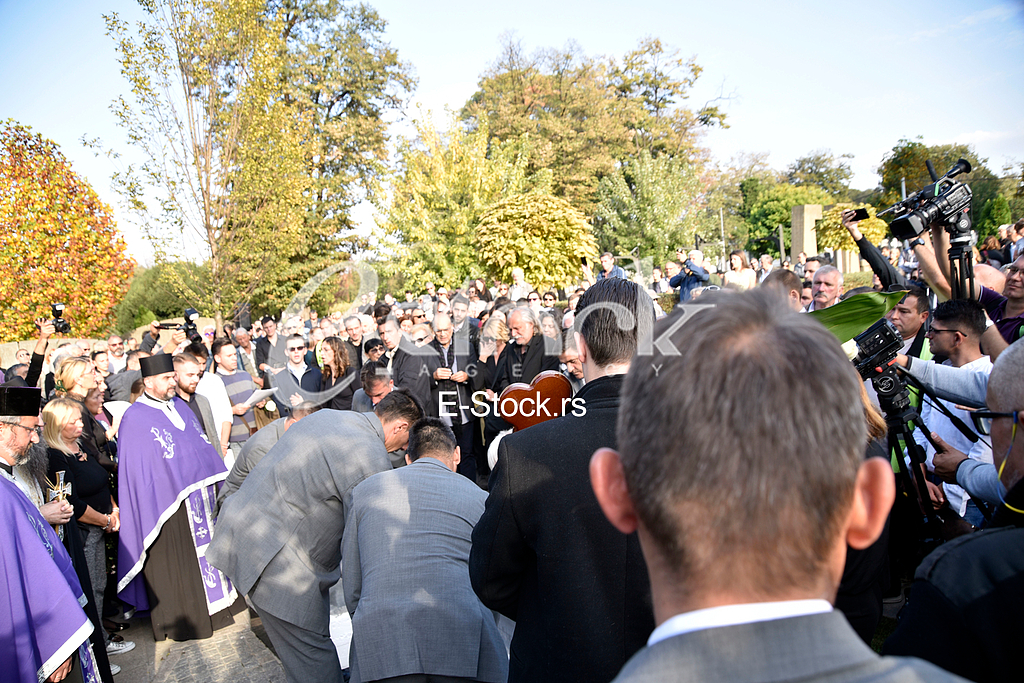 The funeral of actress Milena Dravic