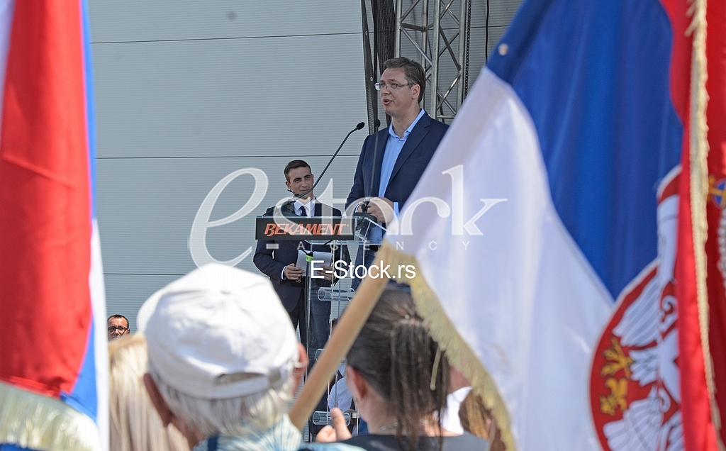 Bekament production of styrofoam opened by Prime Minister Aleksandar Vucic
