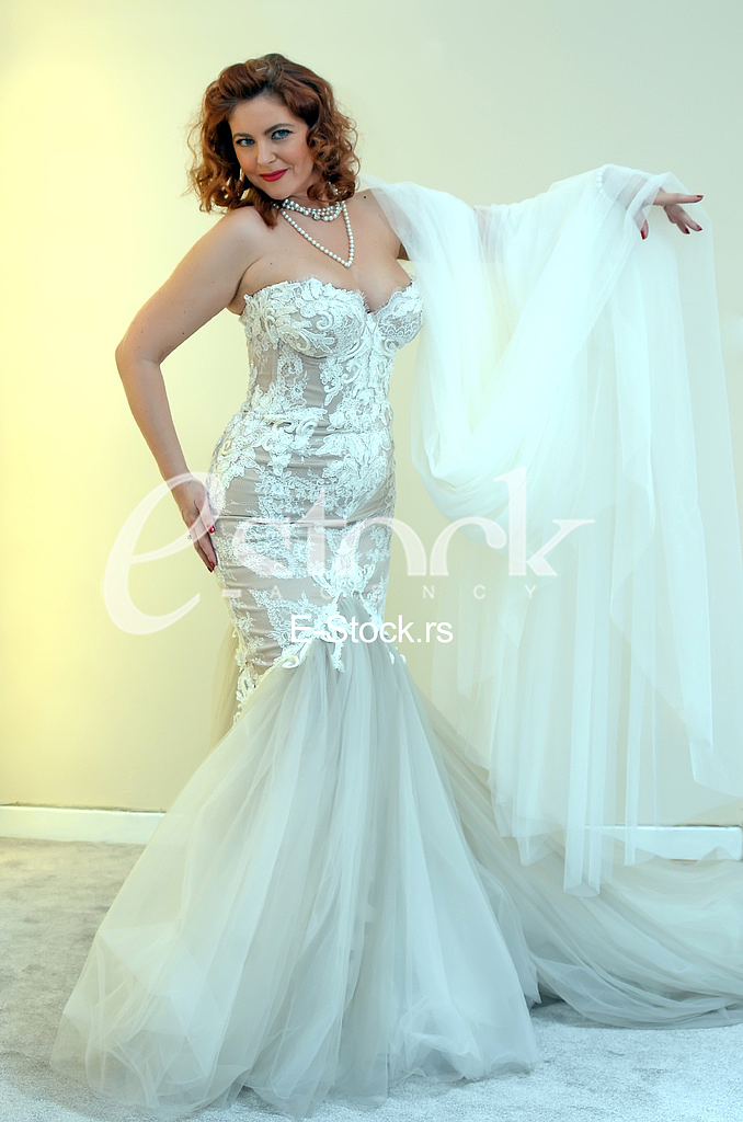 Salon wedding dress  White Fashion