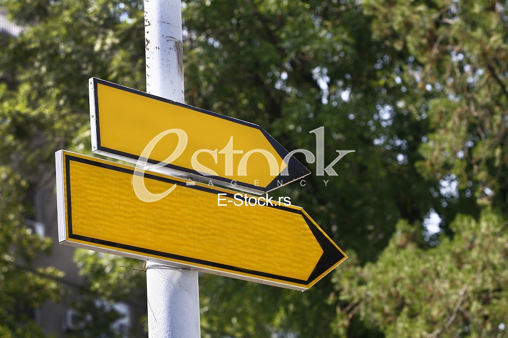 blank Road sign