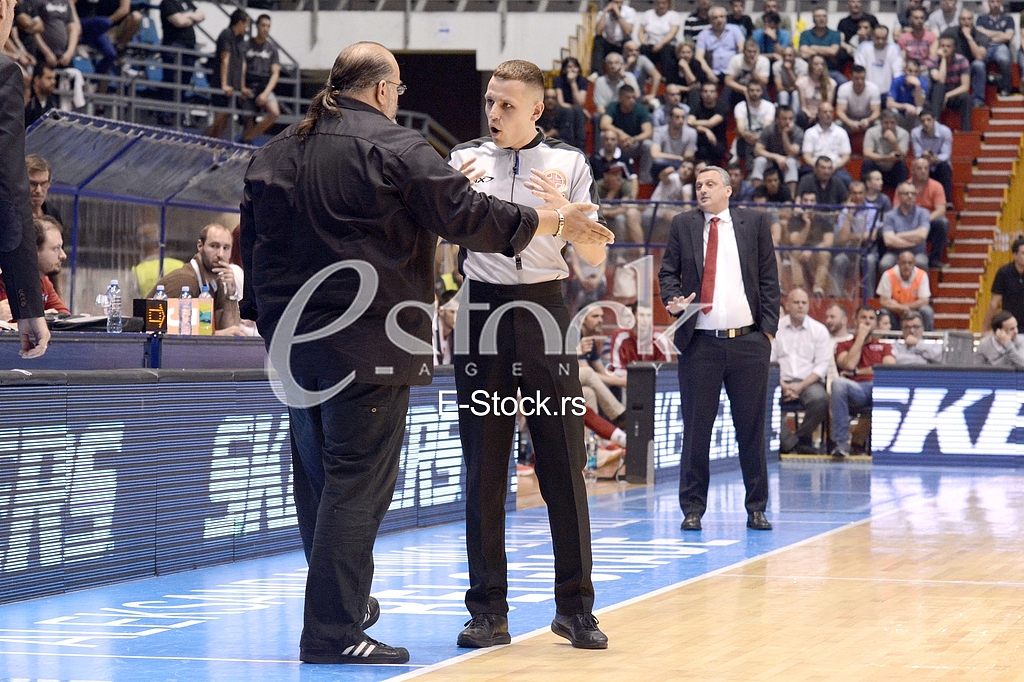  Partizan-Red Star, basketball derby game.