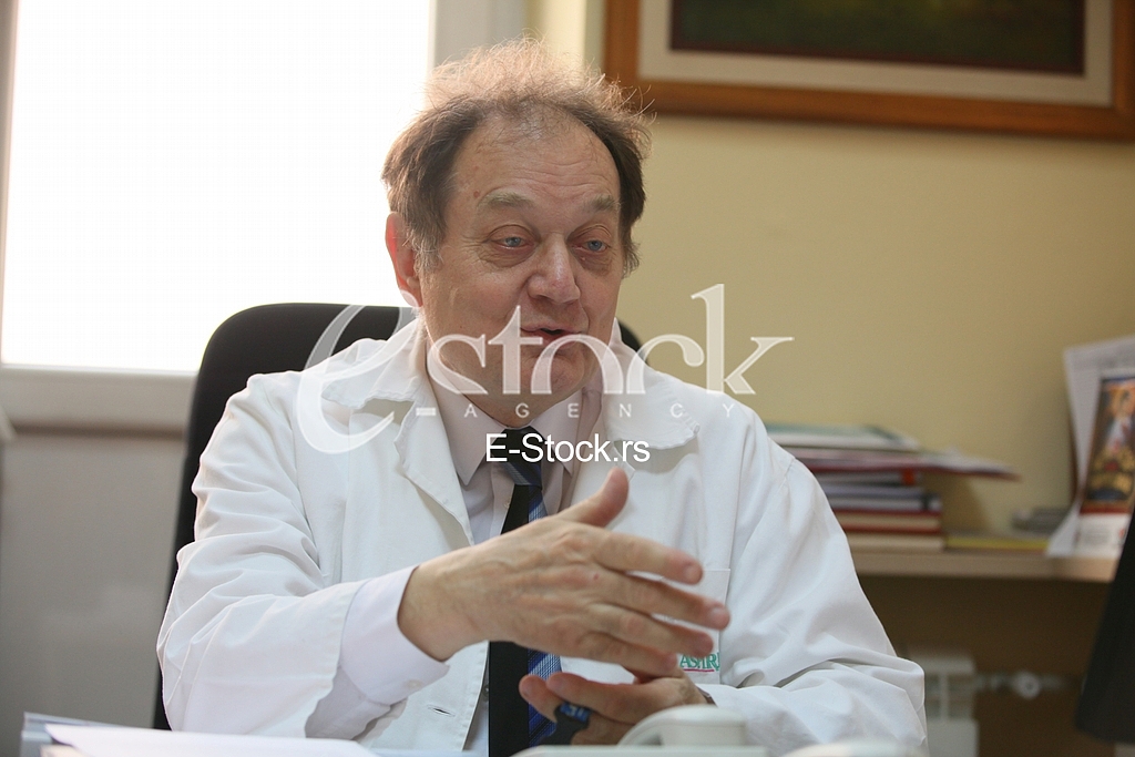Dr Miljko Ristic.Interview for newspaper Serbia telegraph.Clinical centre Cardio.