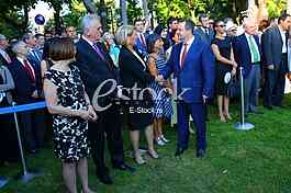 The traditional reception at the residence of the US ambassador