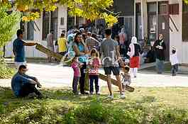 The reception center for migrants