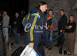 Sweden football team in Podgorica
