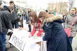  Protest 14th Belgrade High School students