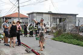 Burning a fire in the Zemun