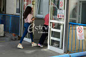  In front of Zemun Clinic Center, family of Darko Lazic