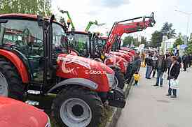 Agricultural machinery at fair