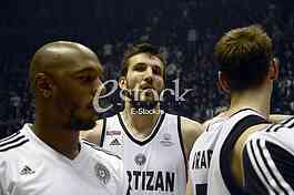 Partizan-Paok, (78:82), basketball game, FIBA league.