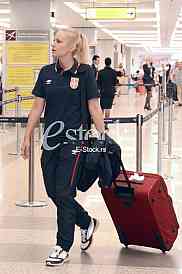 Football team travels to the European Championship in Poland.