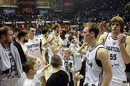 Partizan-Paok, (78:82), basketball game, FIBA league.