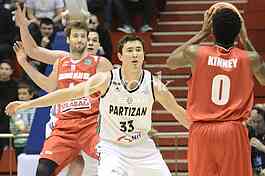Partizan won the Szolnok in the 11th round of the Champions League FIBA, with 77:67.