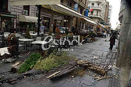 car accident in Knez Mihailova Street