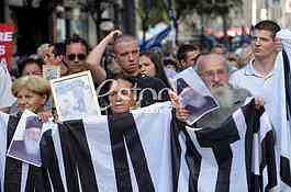 Protest against membership of the European Union.