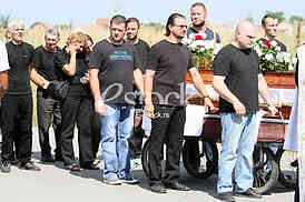 The funeral of Igor Zivanovic 