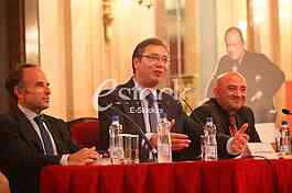 Serbian Prime Minister Aleksandar Vucic on the promotion of the book 