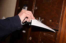 Postman gives pensions residents of Belgrade.