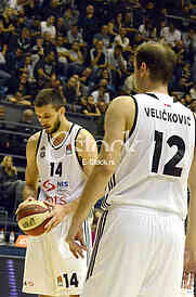 Basketball game between Partizan and Olimpija 