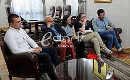 The French delegation in a visit to the city Nis