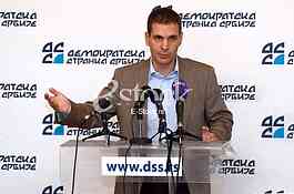 Press conference in Democratic Party of Serbia