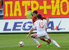The first training of the national football team led by Ljubisa Tumbakovic