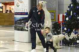  Serbia national football team at the airport traveling to the USA
