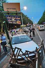 Car crash in Belgrade
