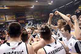  Partizan-Red Star, basketball derby game.