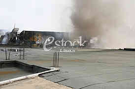 Burning a fire in the Zemun