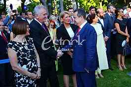 The traditional reception at the residence of the US ambassador
