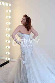 Salon wedding dress  White Fashion