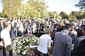 The funeral of actress Milena Dravic