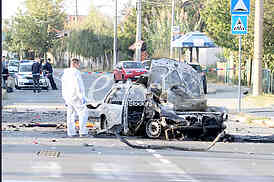 An explosion of a car in Vozdovac