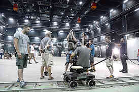 Film shooting ''Dwarfs from the front pages''.
