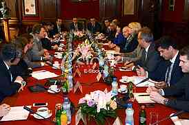 first official meeting International Monetary Fund with Serbia in the building of the National Bank of Serbia