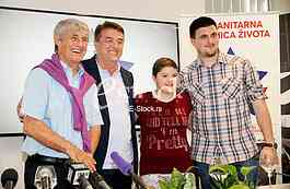 Press Conference on the charity football match to help children with cancer