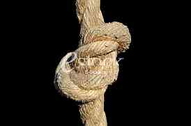 Rope with knot